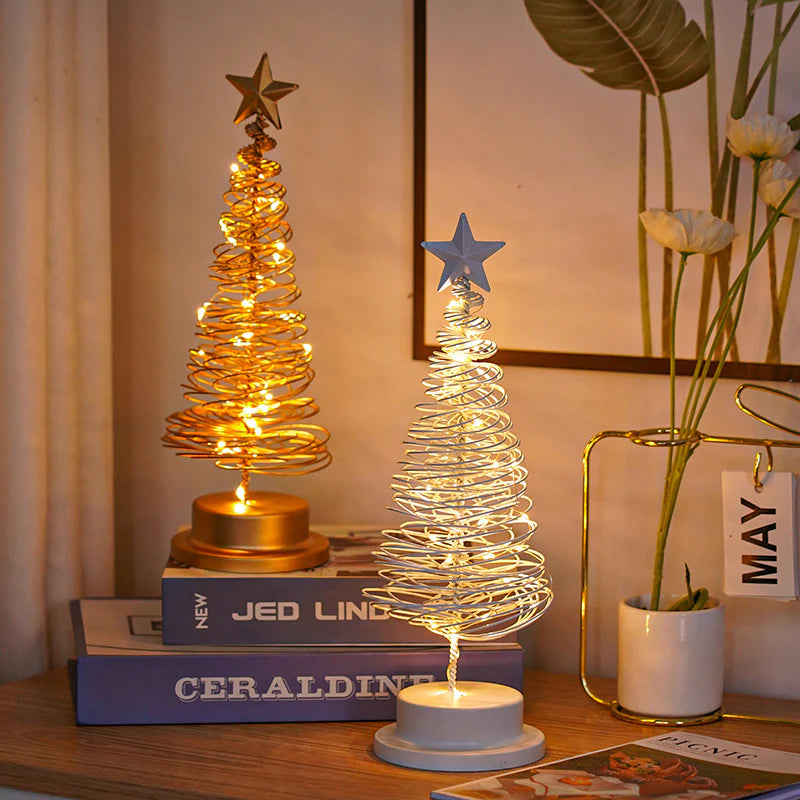 “LED Spiral Christmas Tree Lamp