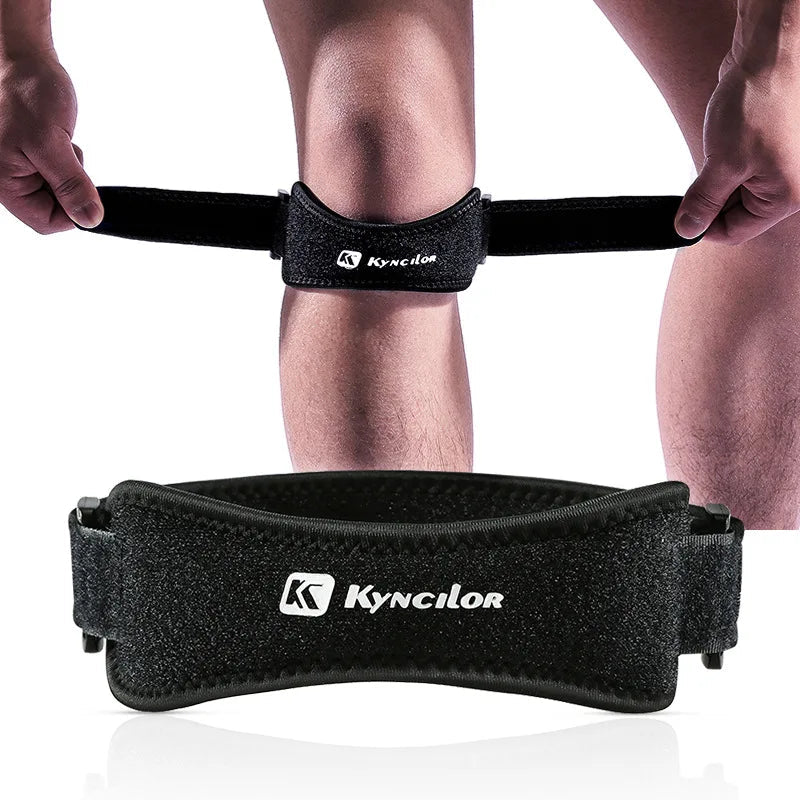 Red Silicone Patellar Tendon Support Strap