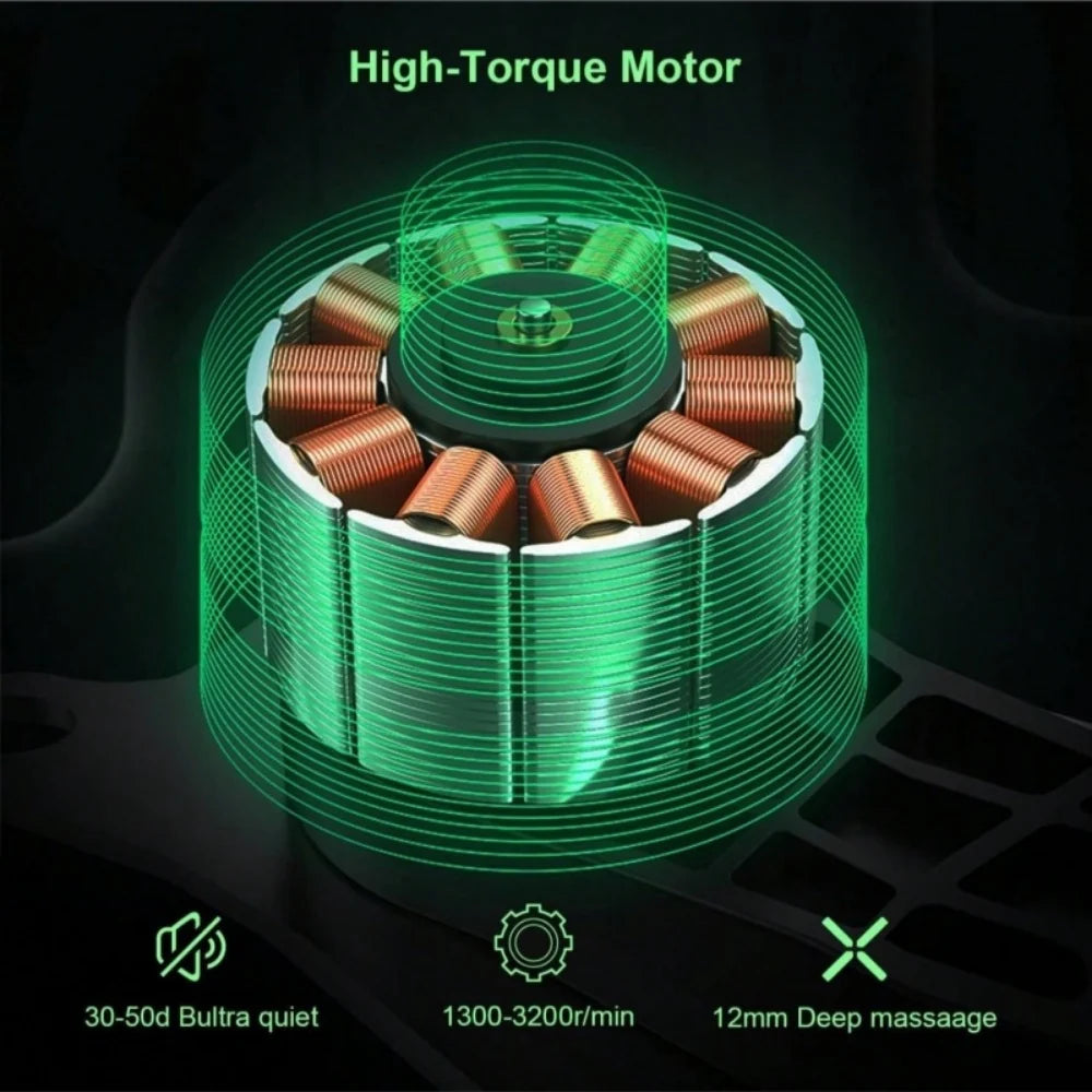 Deep Tissue Massage Gun with 8 Massage Heads