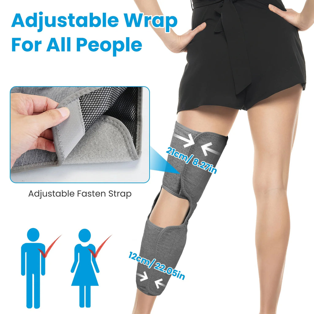 1PCS Cordless Leg Air Compression Massager with Heat