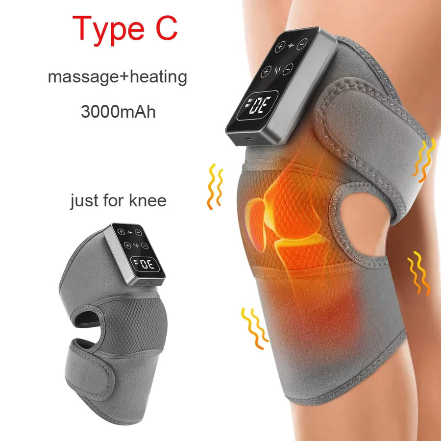 Electric Heated 3 in 1 Knee Massager Pain Relief