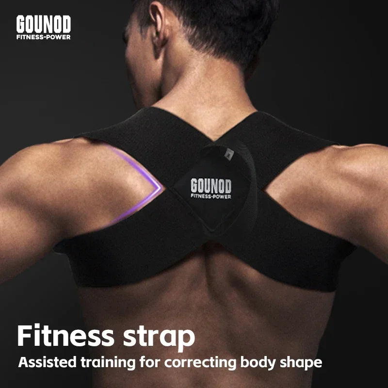 Back Posture Corrector Belt w/ Adjustable Chest Straps for Men and Women