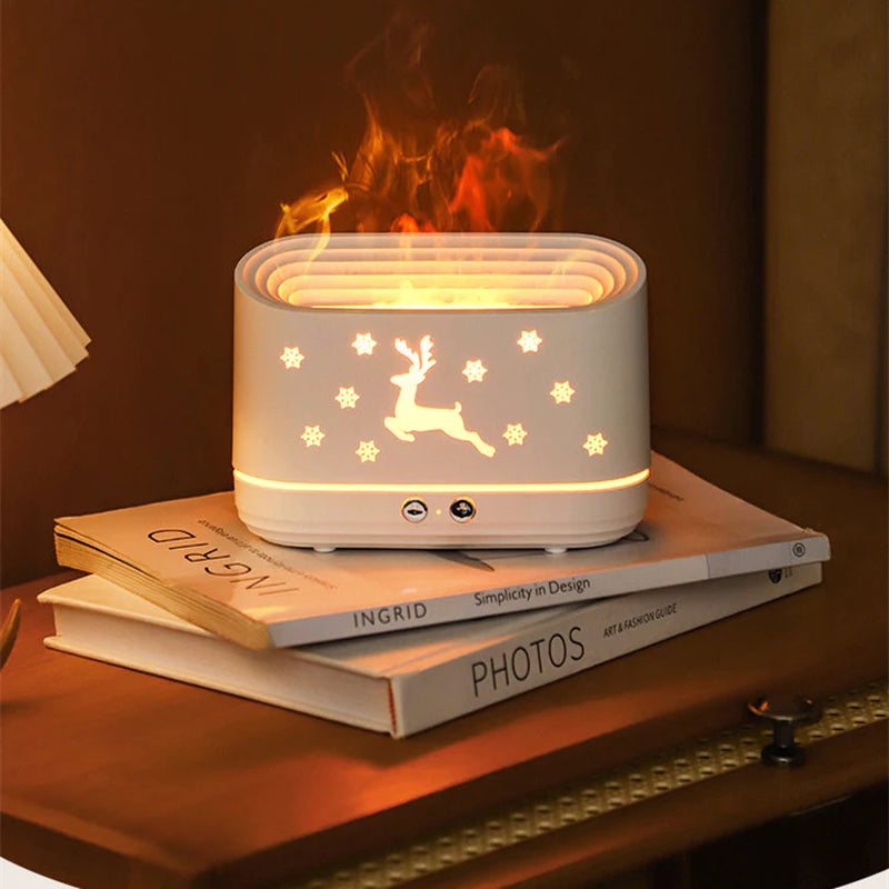 Elk Flame Humidifier Lamp Home Decorations