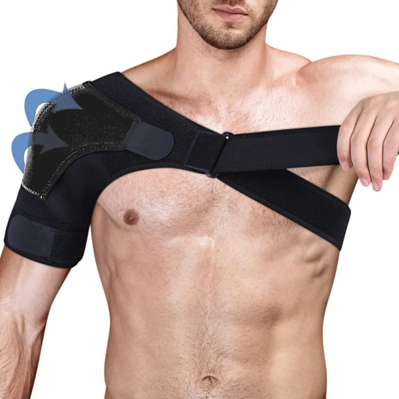 Adjustable Shoulder Brace for Men and Women for Torn Rotator Cuff, Arm Sling Shoulder Immobilizer Compression Sleeve