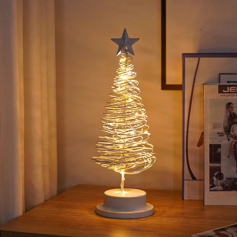 “LED Spiral Christmas Tree Lamp