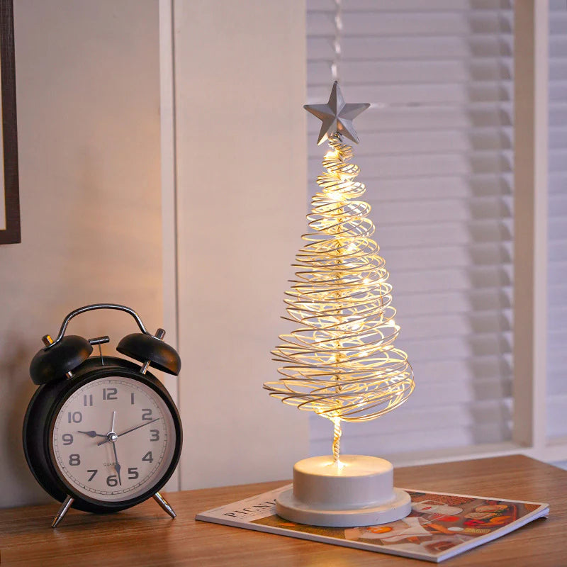 “LED Spiral Christmas Tree Lamp