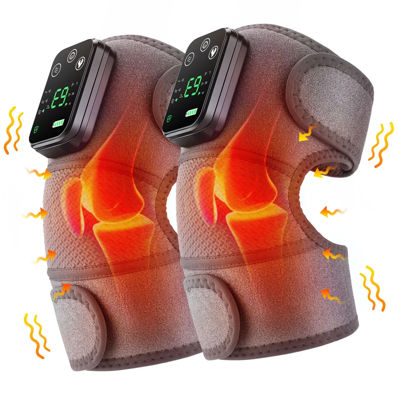 Electric Heated 3 in 1 Knee Massager Pain Relief