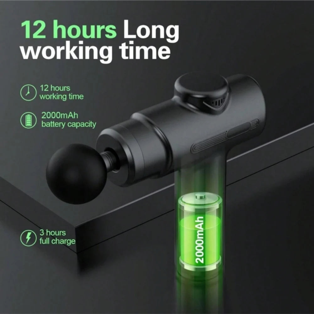 Deep Tissue Massage Gun with 8 Massage Heads
