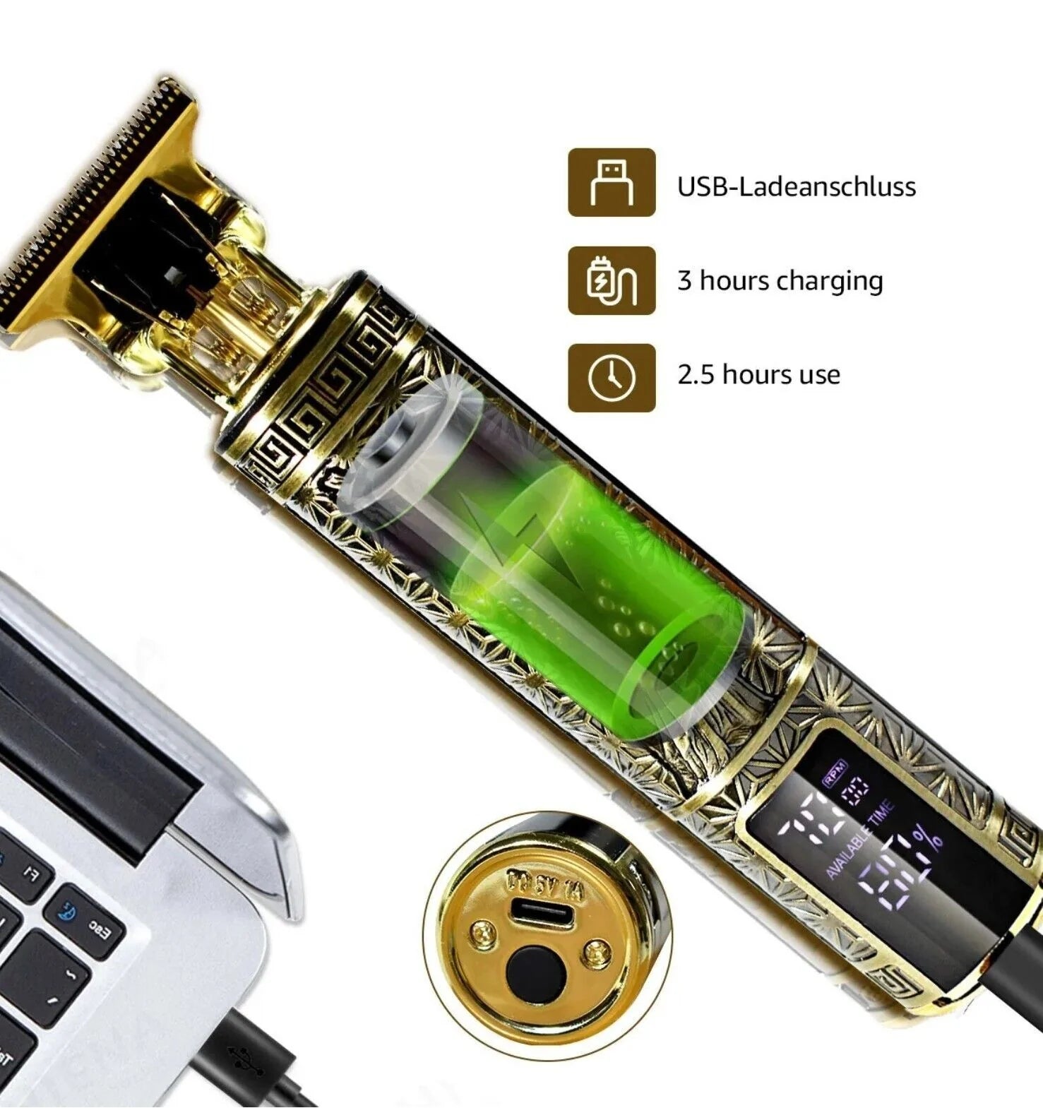 Cordless Beard Trimmer & Hair Clippers Kit