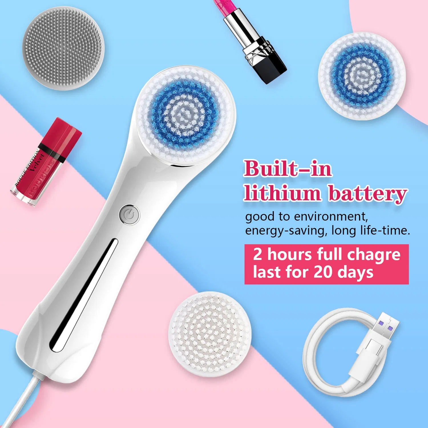 IPX7 Facial Cleansing Brush
