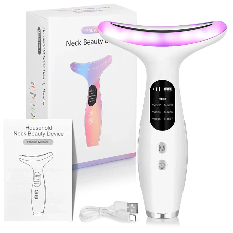 7Color Neck Face Massager for Skin Care