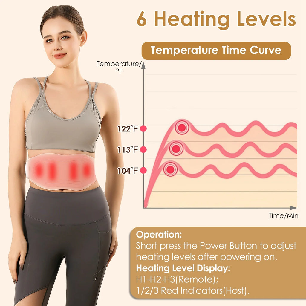 Cordless Heating Pad with Remote