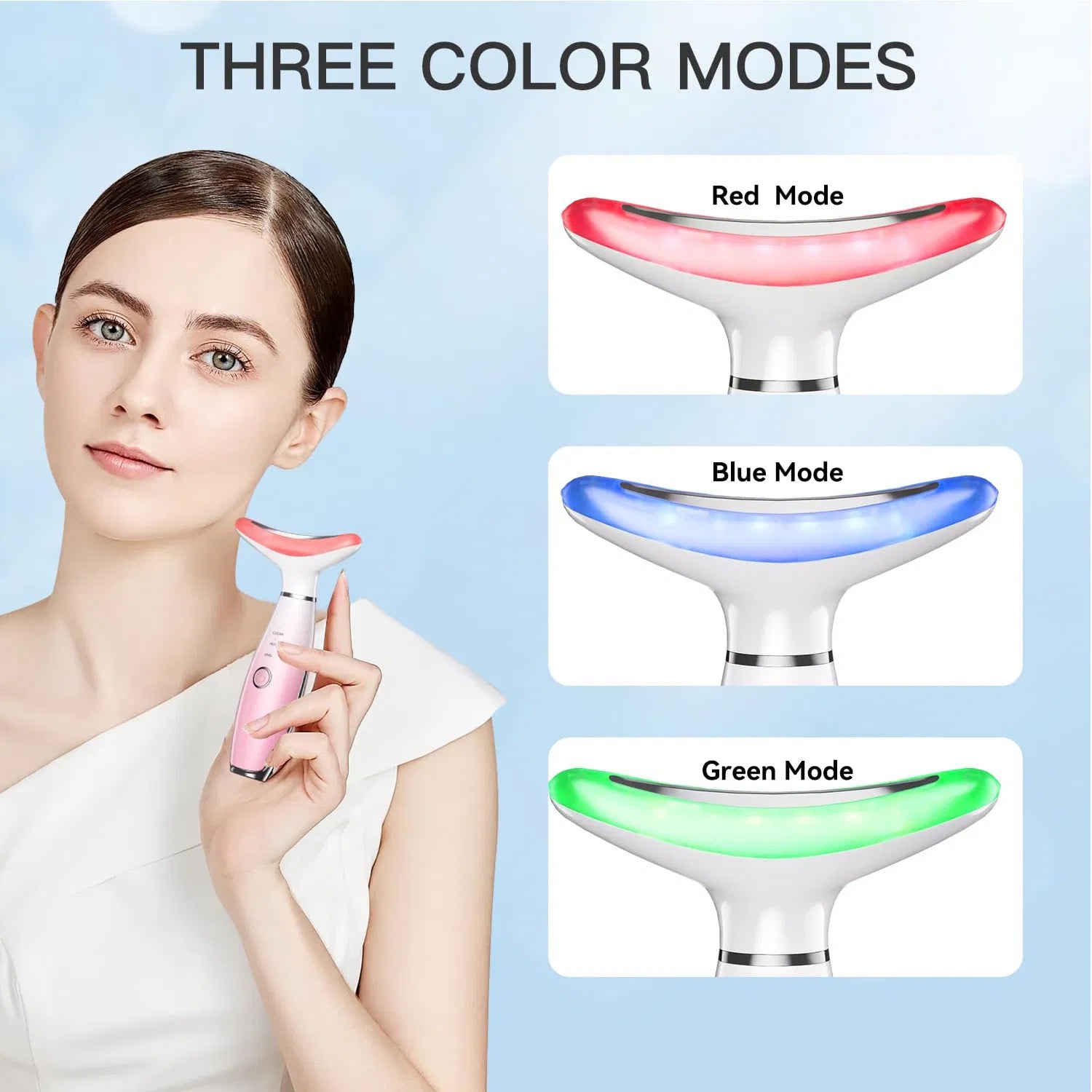 Neck & Face Massager Skin Care Tool 3-In-1
