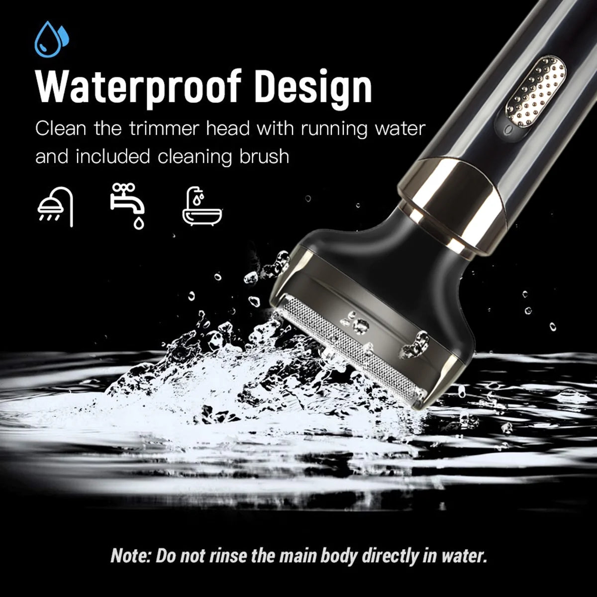 Electric Shaver for Men Women, 4 in 1 Rechargeable Razor Waterproof Painless Epi